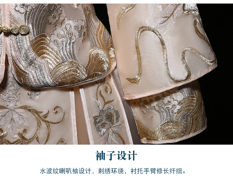 Одежда xiuhe невесты 2019 Новый китайский стиль Винтаж свадебное платье qipao дракон феникс cheongsam