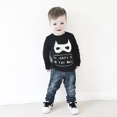 Модный детский пуловер с длинными рукавами с Бэтменом для мальчиков топы футболка толстовка зимне-осенние хлопковые толстовки размеры для