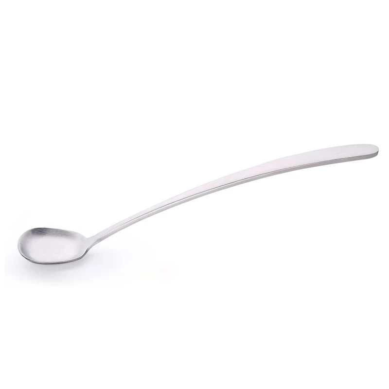 1PC Long Handle Stainless Steel Trapezoid Stirring Spoon for Home