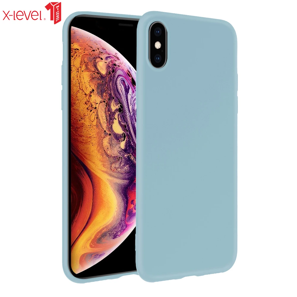 X-Level жидкий силиконовый чехол для iPhone 11 Pro X XR XS MAX 6 6S 7 8 Plus SE 2 мягкий гелевый