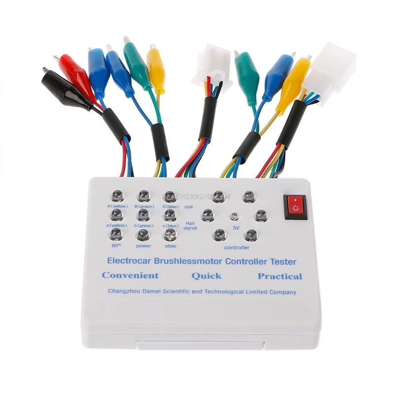 

New High Quality 24V/36V/48V/60V Electro Car E-bike Scooter Brushless Motor Controller Tester With English User Manual