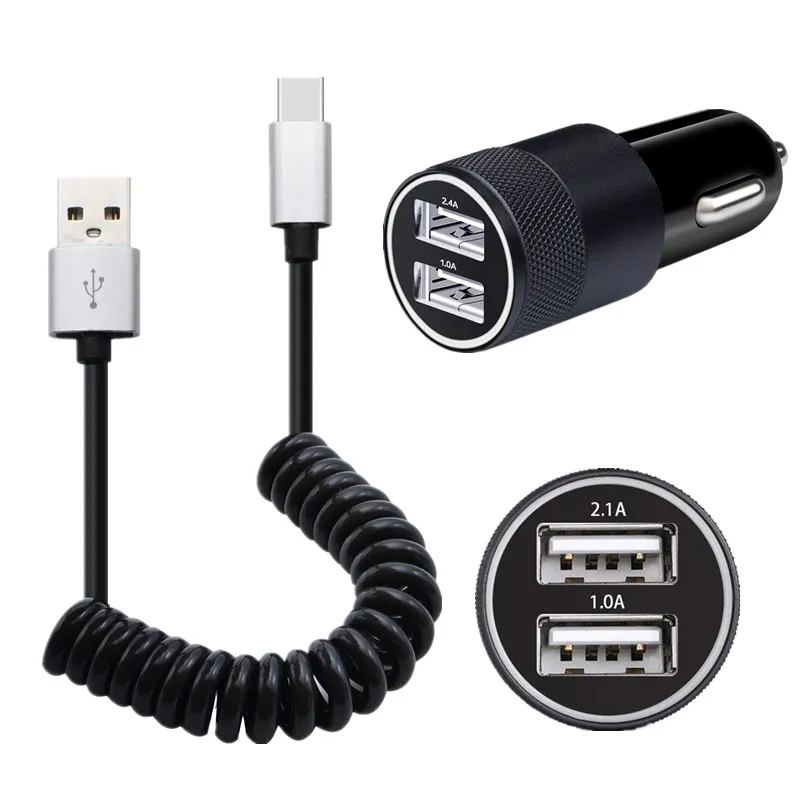 Автомобильный USB кабель для быстрой зарядки 2 порта Huawei Y9 2019 Y6 Y5 Prime 2018 P20 P9 P10 Honor 10 9