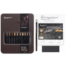 12 шт. нейлоновая кисть для краски волос железная коробка набор акварельные акриловые масляные кисти для рисования картин товары для рукоделия художественный подарок