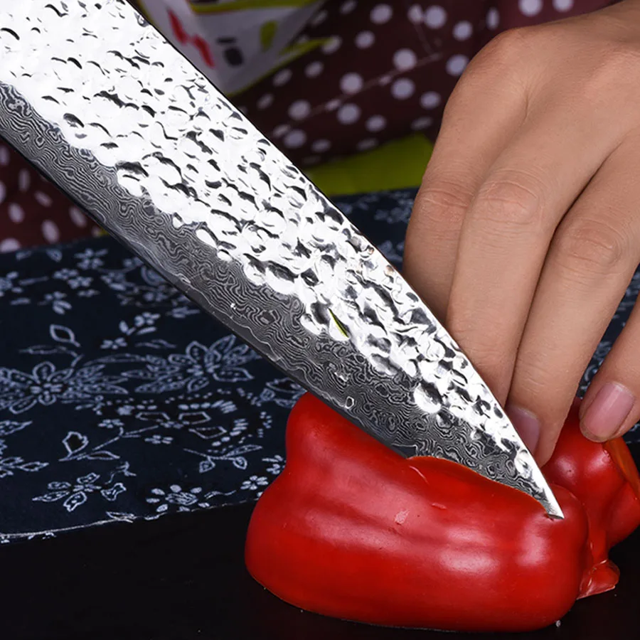 FINDKING 2017 новый нож с деревянной ручкой дамасский 8 дюймов профессиональный шеф