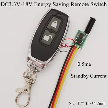 

Lithium Alkaline Battery Remote Switch 3.3V 3.7V 4.2V 4.5V 6V 7.4V 9V 12V 13V 16V 18V Small and Power Saving Wireless Switch 433