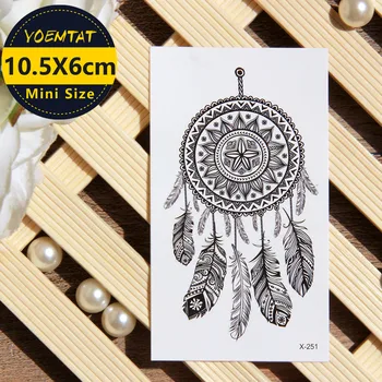 

1 piece Waterproof Temporary Tattoo Sticker Dreamcatcher tattoo Water Transfer fake tattoo flash tattoo for girl women men boy