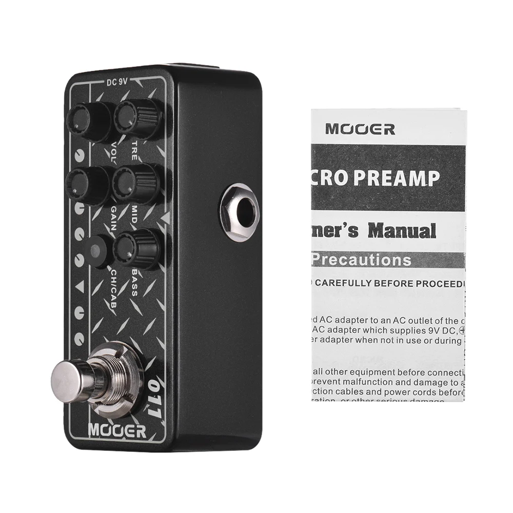 Mooer MICRO PREAMP серия 011 CALI-DUAL цифровой Предварительный усилитель гитарная педаль двойной Каналы 3-полосный с байпасс