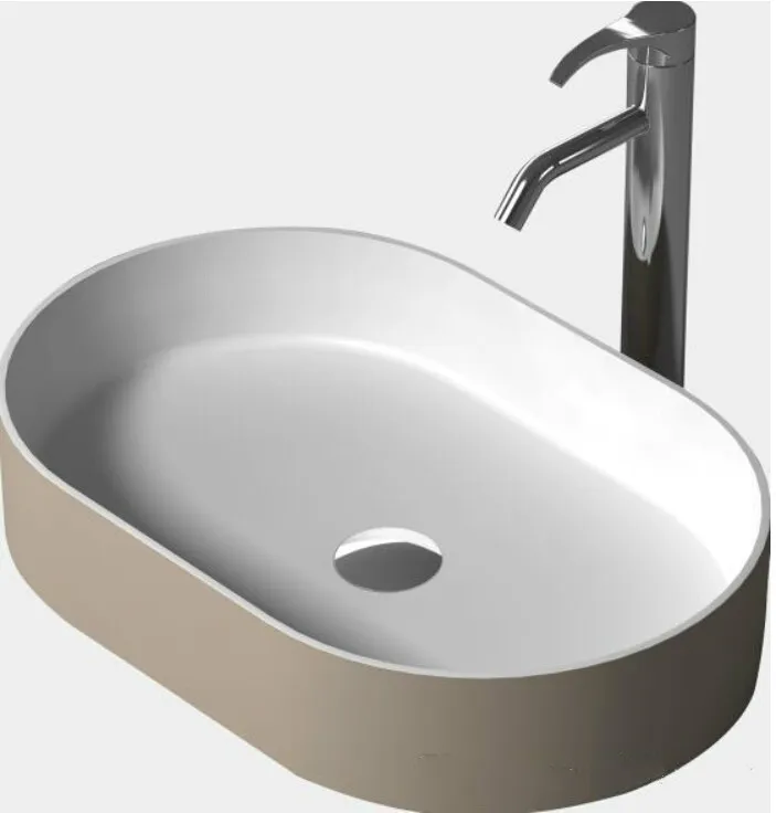 البيضاوي حجر مكافحة أعلى بالوعة الحمام الصلبة السطح المألوف الغرور مغسلة RS38335-473 أعلاه البيضاوي حجر مكافحة أعلى بالوعة الحمام الصلبة السطح المألوف الغرور مغسلة RS38335-473 أعلاه
