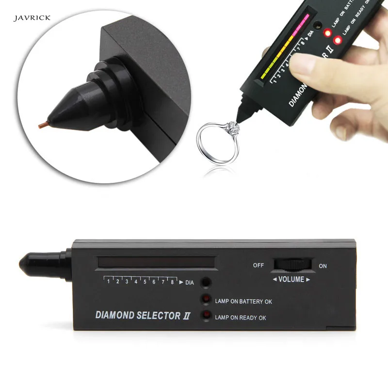 

JAVRICK Digital Accuracy Diamond Tester Selector Gemstone Detector Jewelry Testing Tool NEW