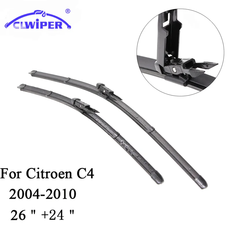 Clwiper Wiper Blades For Citroen C4(20042010) 2005 2006 2007 2008 2009