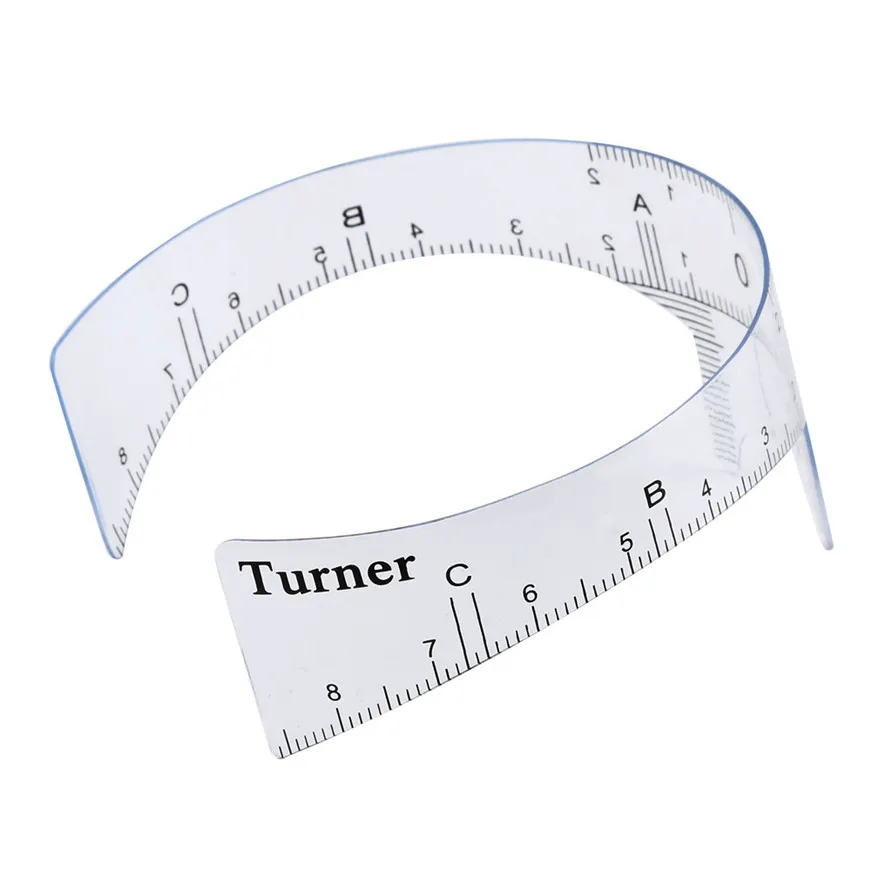 

2017 eyebrow stencils Microblading Reusable Makeup Brow Measure Eyebrow Guide Ruler Permanent Tools B