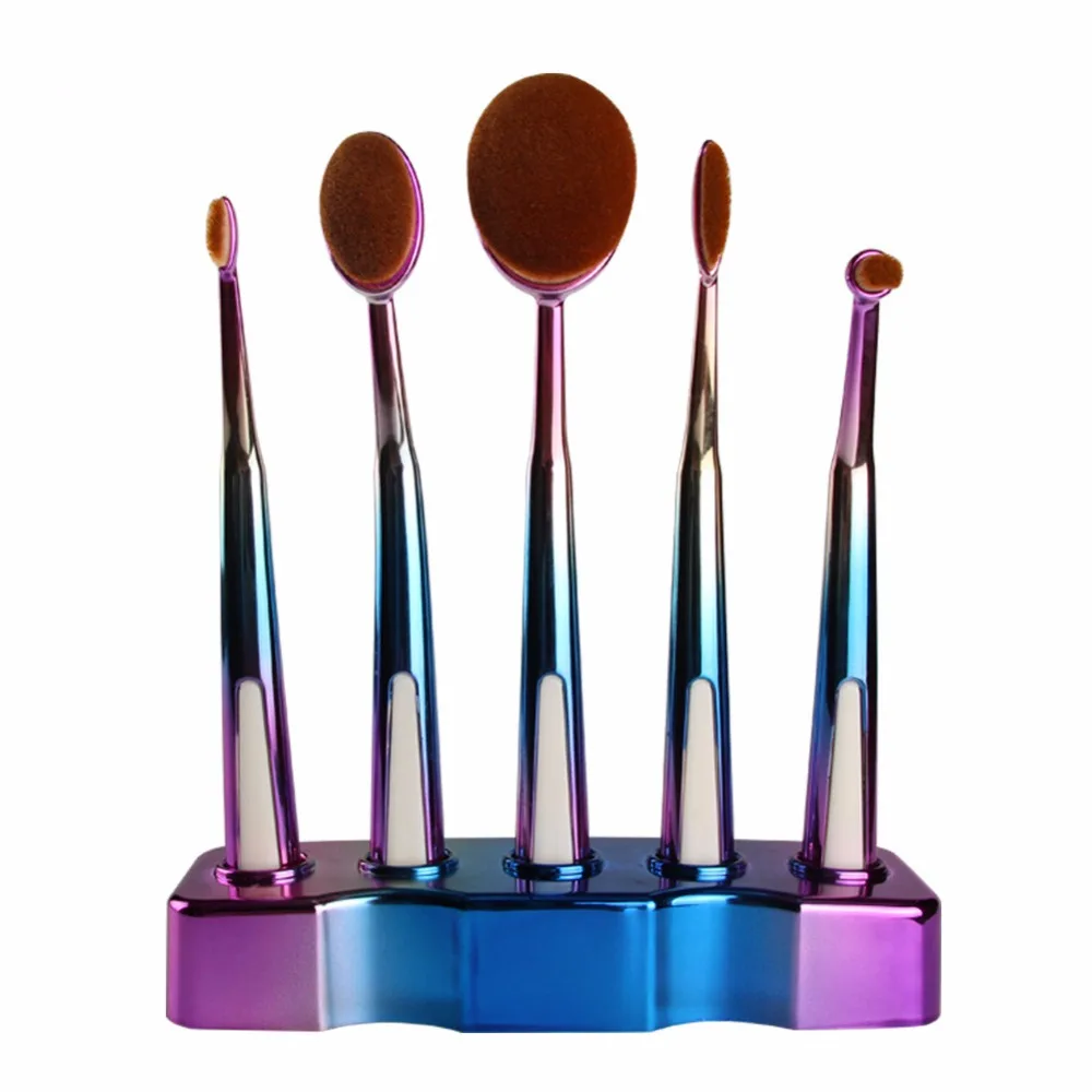 

5pcs Pro Toothbrush Makeup Brush Oval Brush Set Multipurpose Makeup Brushes Set Super Nice Toothbrush Makeup Brush