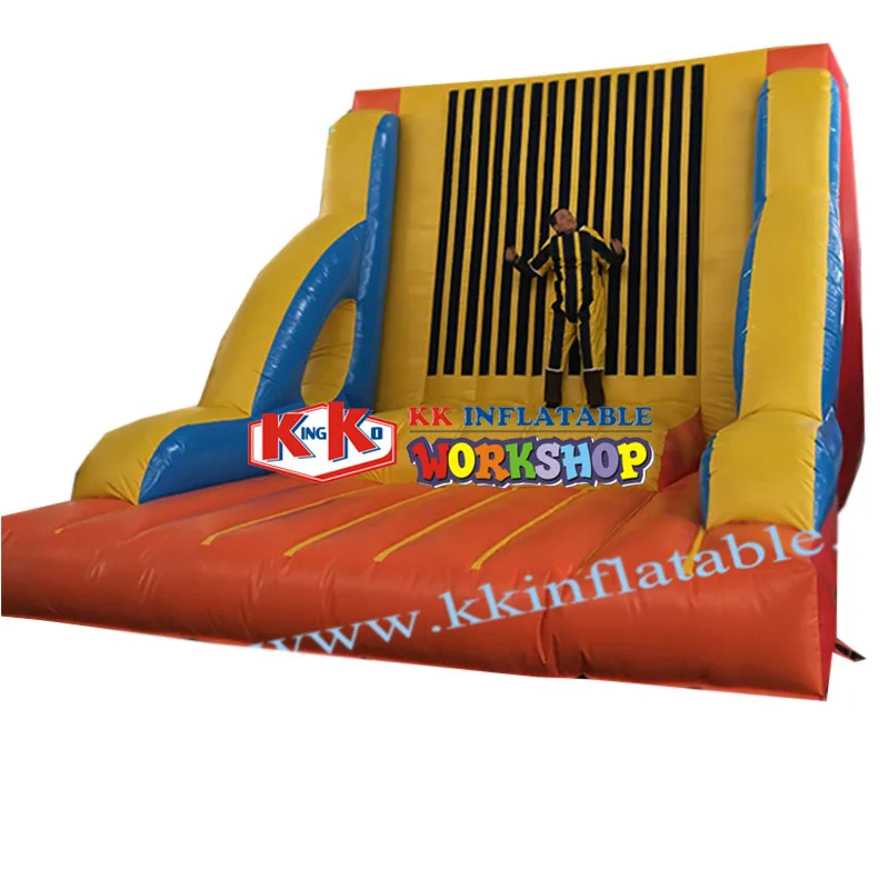 Magic Tape Wall with Jumping Suits  Inflatable Sticky Jumping Wall