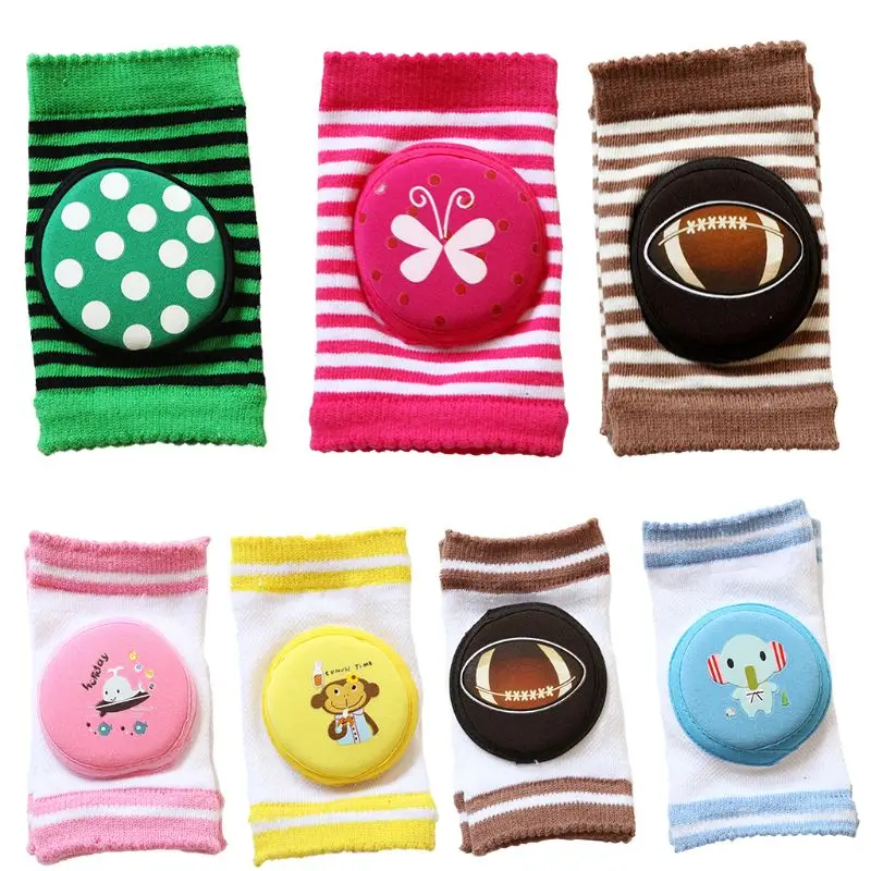 

1Pair Baby Cute Thick Knee Pads Crawling Leg Warmers Toddler Walking Learning Safety Protector Elastic Support Brace Children
