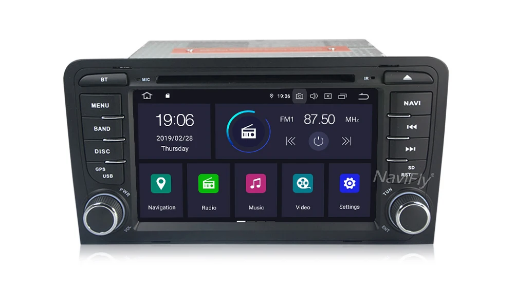 Sale High configuration!android9.0 px30 car dvd player for Audi A3 S3 Audi A3 S3 2003-2011 with gps navigation DSP IPS 4G WiFi 15