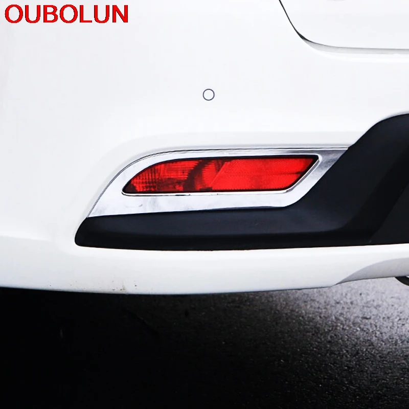 OUBOLUN ABS Chrome для Kia RIO K2 2017 Стайлинг автомобиля снаружи передняя лампа заднего