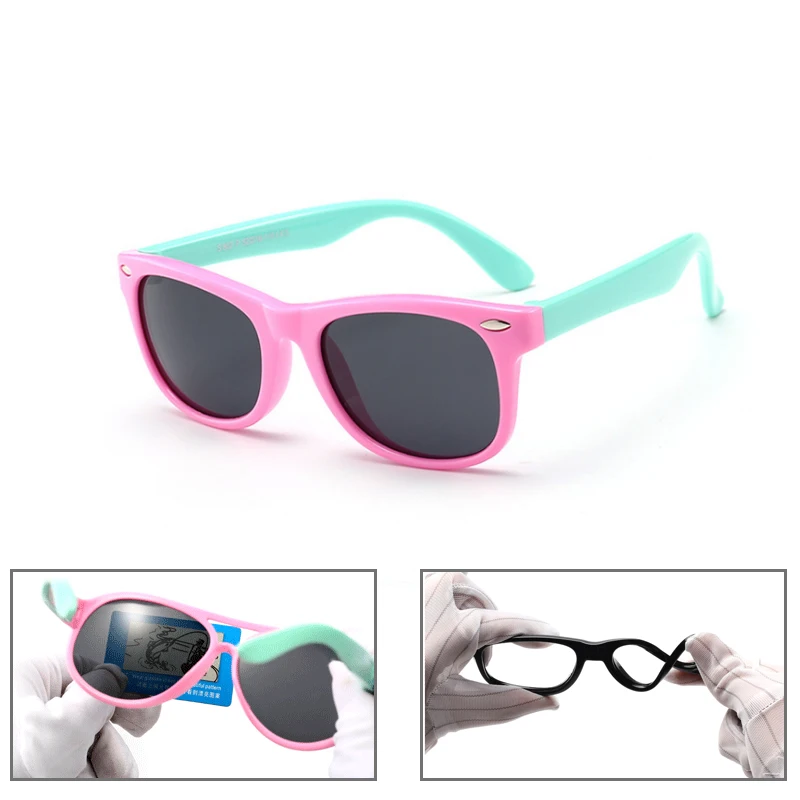 

2018 new sunglasses children's fashion radiation polarizing UV 400 glasses baby sunglasses