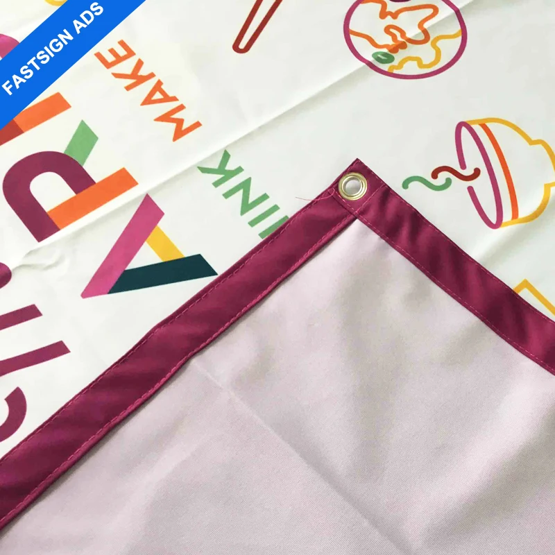 

FASTSIGN Dye Sublimation Fabric Printed Polyester Banner, Backdrop Banners