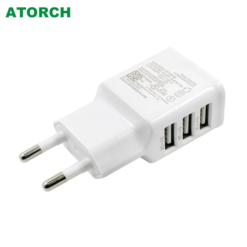 

3-port USB Power Adapter For iPhone 6 5S 5 4S for Samsung Galaxy S5 S6 S7 5V 2A EU Multi USB Charger Device Plug For Oneplus