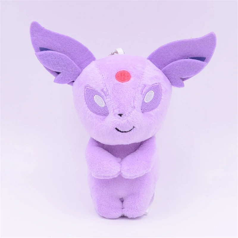 9 шт./лот новая карманная кукла Eevee меховой шарик-подвеска Eevee плюшевая игрушка мягкая плюшевая кукла брелок 10 см