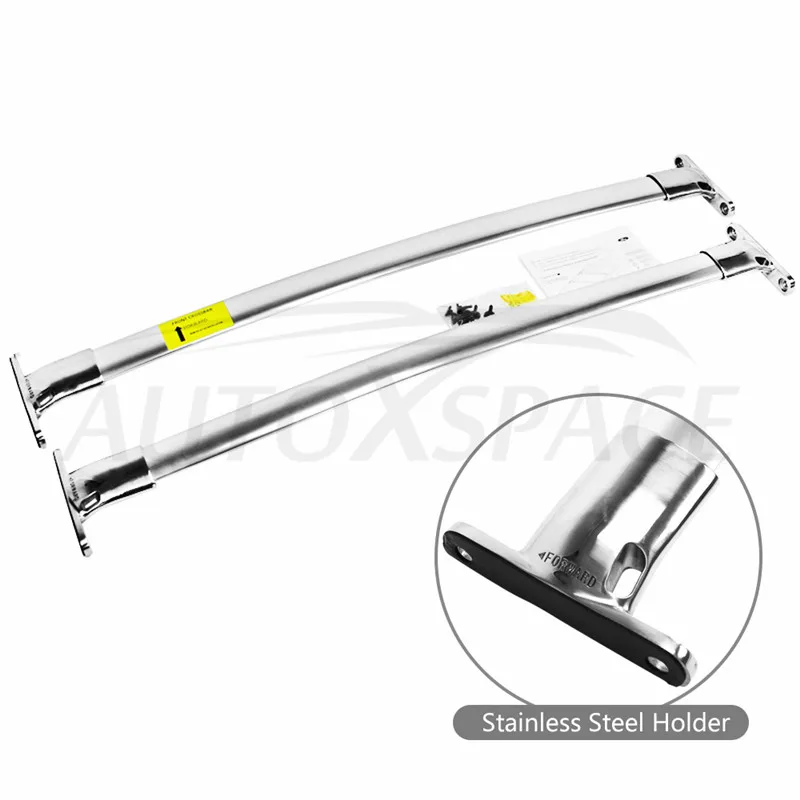 

Stainless Steel Cross Bars for Ford Explorer 2016 2017 2018 Baggage Luggage Roof Rack Rail Crossbar