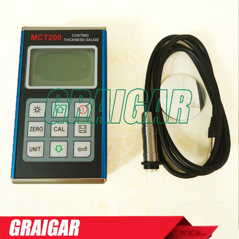 

Digital Coating Thickness Gauge Meter MCT200 Portable Auto Paint Tester