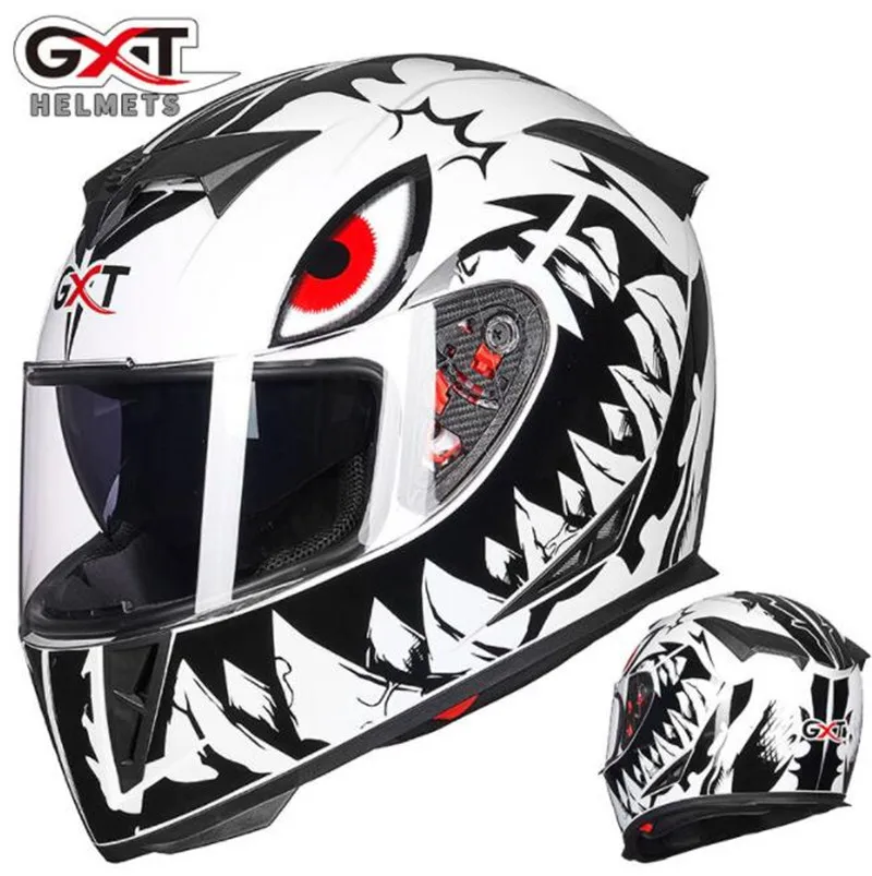 

GXT Motorcycle Helmet Full Face Moto Helmets Double Visor Racing Motocross Helmet Casco Modular Moto Helmet Motorbike Helmet
