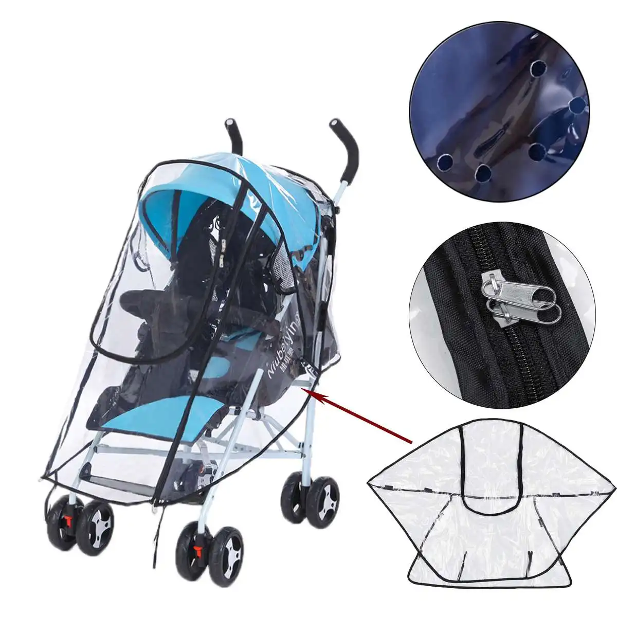 Новый универсальный чехол водонепроницаемый пылезащитный дождевик аксессуары для детской коляски для BabyZen YoYo детская коляска