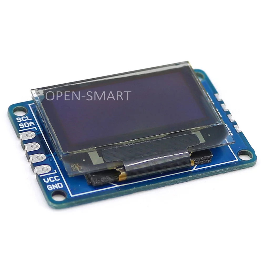OPEN SMART 0 96 дюймовый интерфейс I2C синий цветной OLED дисплей модуль блокировки 128*64 для
