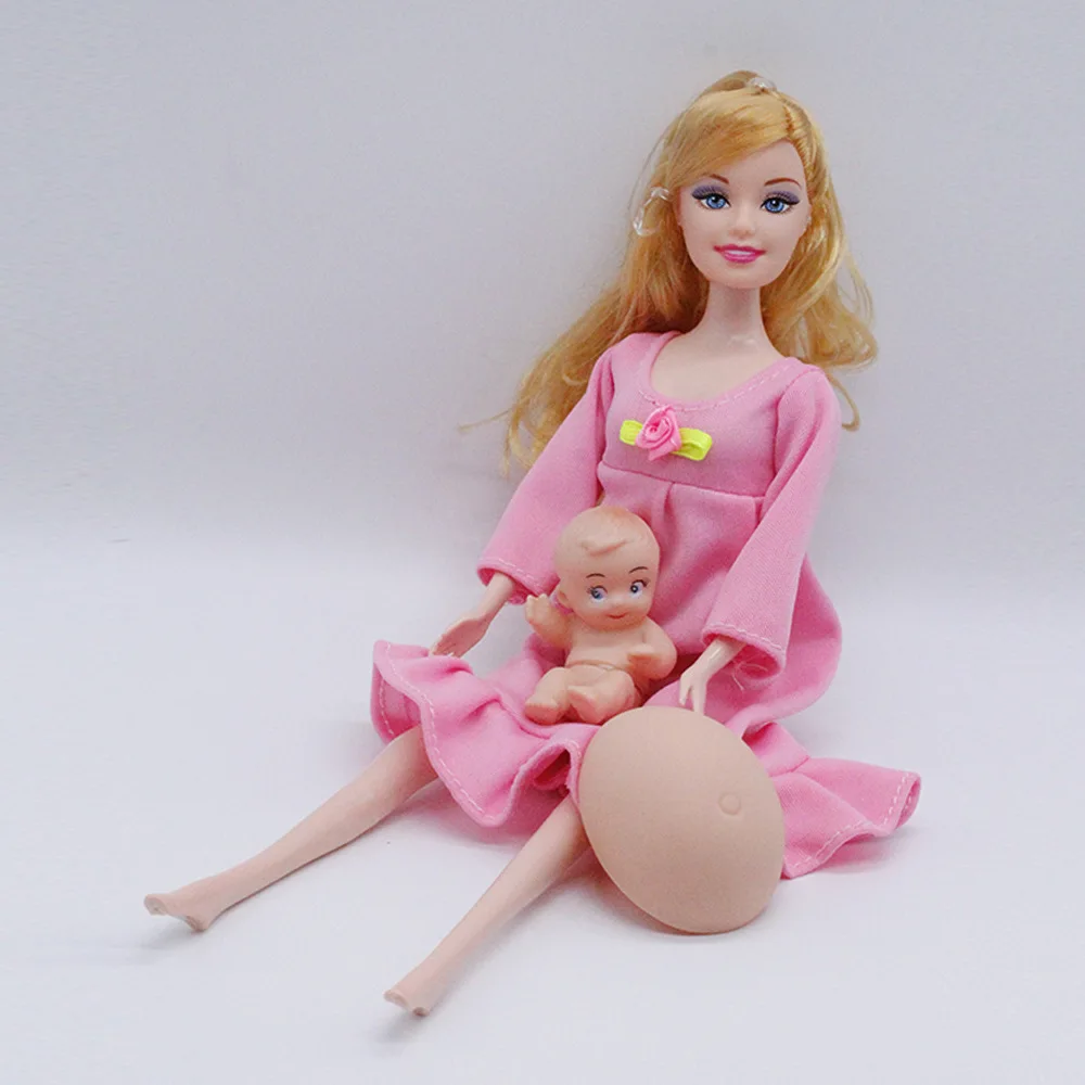 Новинка, обучающая настоящая кукла для беременных, костюмы для мамы, куклы, есть ребенок В ЖИВОТИКЕ для 1/6, игрушки для девочек, лучший подарок
