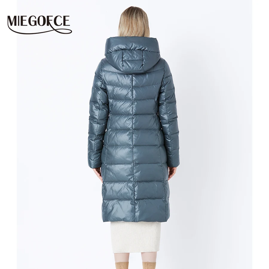 Goede Miegofce 2019 Jas Winter Vrouwen Hooded Warme Parka Bio Pluis Parka Jas Hight Kwaliteit Vrouwelijke Nieuwe Winter Collectie hot