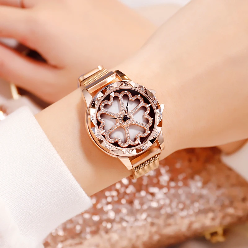 

Mdnen fashion alloy women's watch magnet watchband and haedlex famle wristwatch for ladies