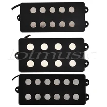 Kmise Different Black 4 5 6 String Bass Guitar Pickup Humbucker For Music Man Bass Coil Tap Set of 3