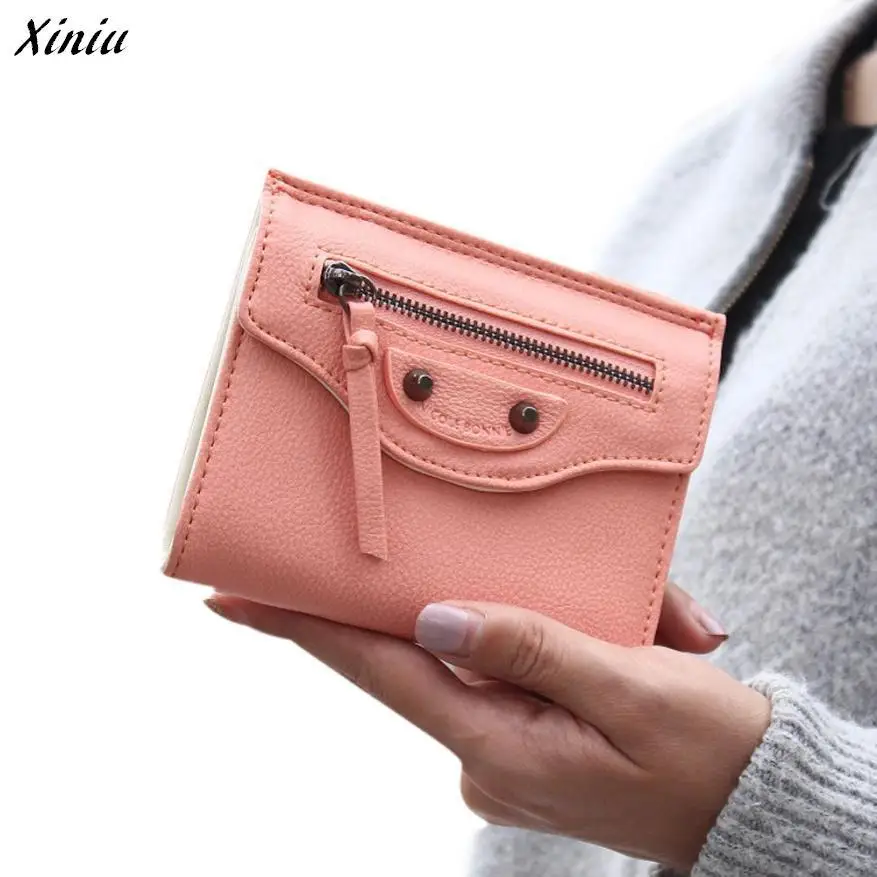 

Women Clutch Zipper Button Smile Face Pattern Wallet Short Card Holder Purse Handbag Billetera #2415