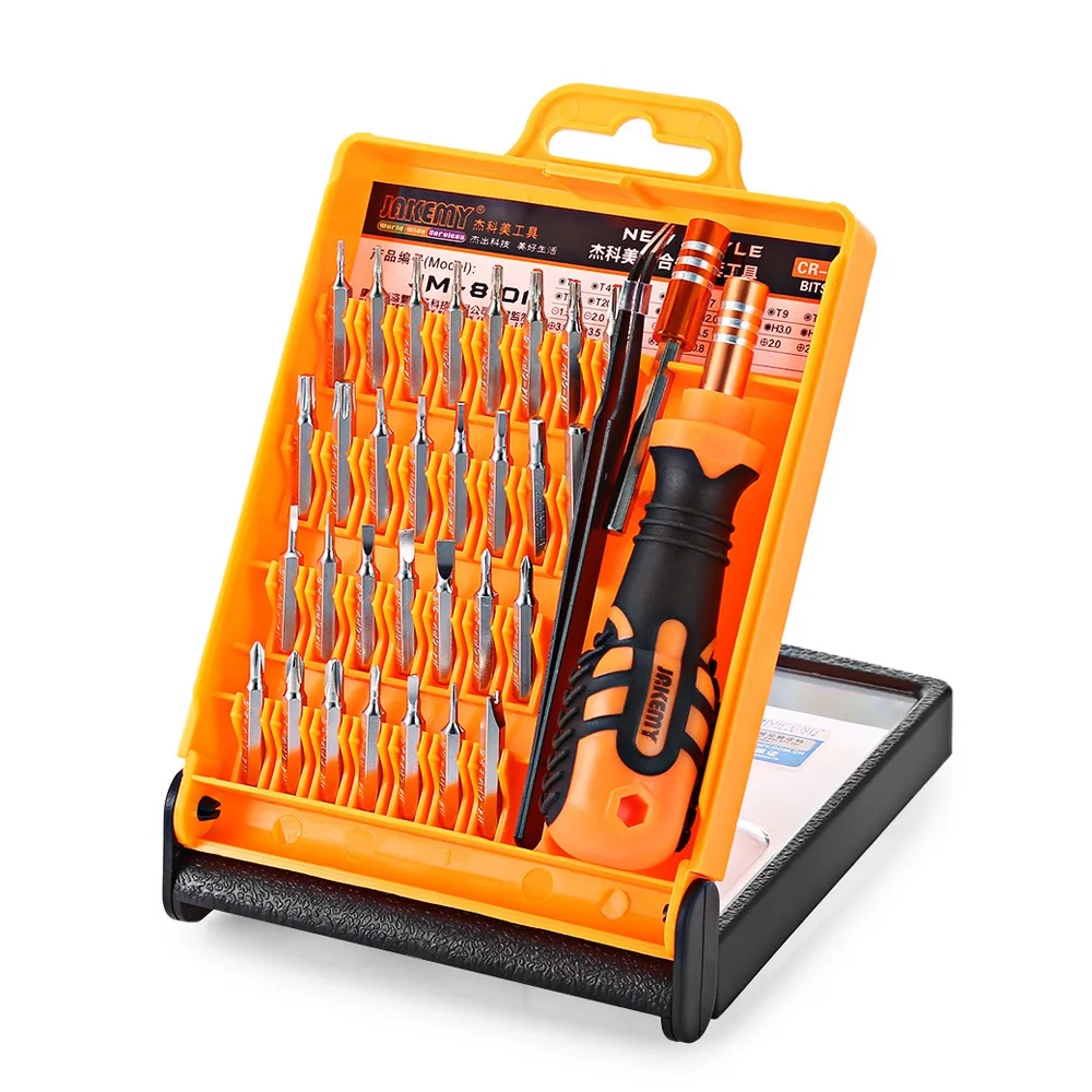 

JAKEMY 33 in 1 Precision Screwdriver Set Disassemble For Tablets Phone Computer Laptop PC Watch Mini Electronic Repair Tools Kit