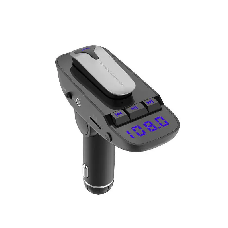 FM Transmitter Aux Car Modulator Bluetooth Handsfree Kit Audio MP3 Player with 3.1A Quick Charge Dual USB Charger | Автомобили и
