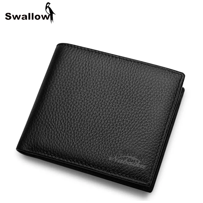 Multifunctional Thread High Quality Mens Wallet Black Business Short