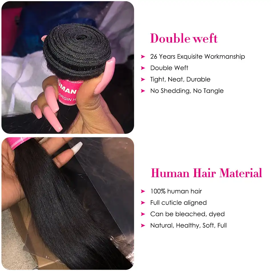 Longqi Straight Hair Bundles Natural Remy Human Hair Brazilian