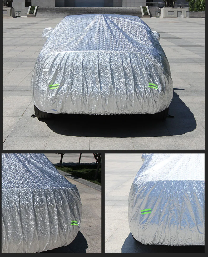 Capa de Carro Alumínio à Prova Água para o Automóvel Acessórios do Carro Grosso Camada Folha Dwaterproof Subaru Jeep Renegado Toyota Rav4 Capa Estilo 3 12 Cheap Capas de carro