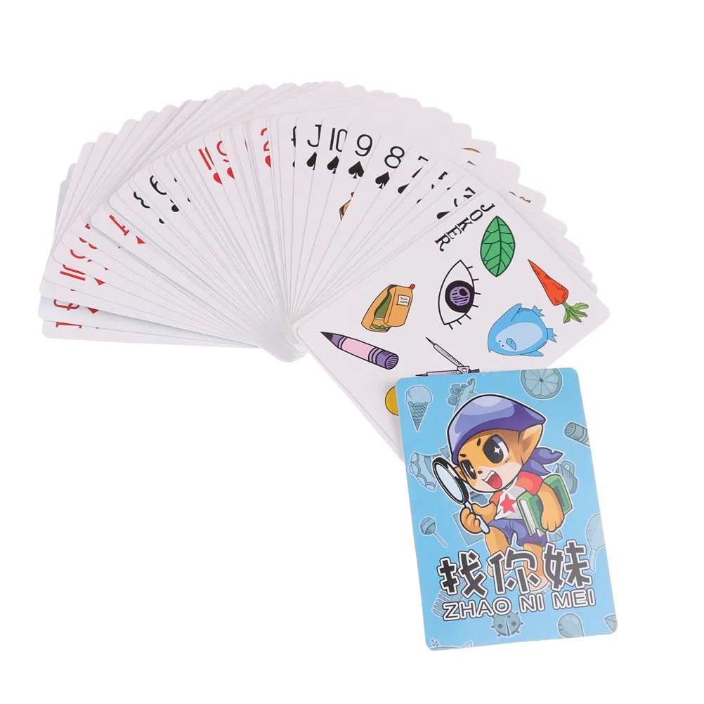 

"Let's Spot It " Card Game Double Find It Fast-Paced Observation Board with Family Paper Game Funny Puzzle for Children