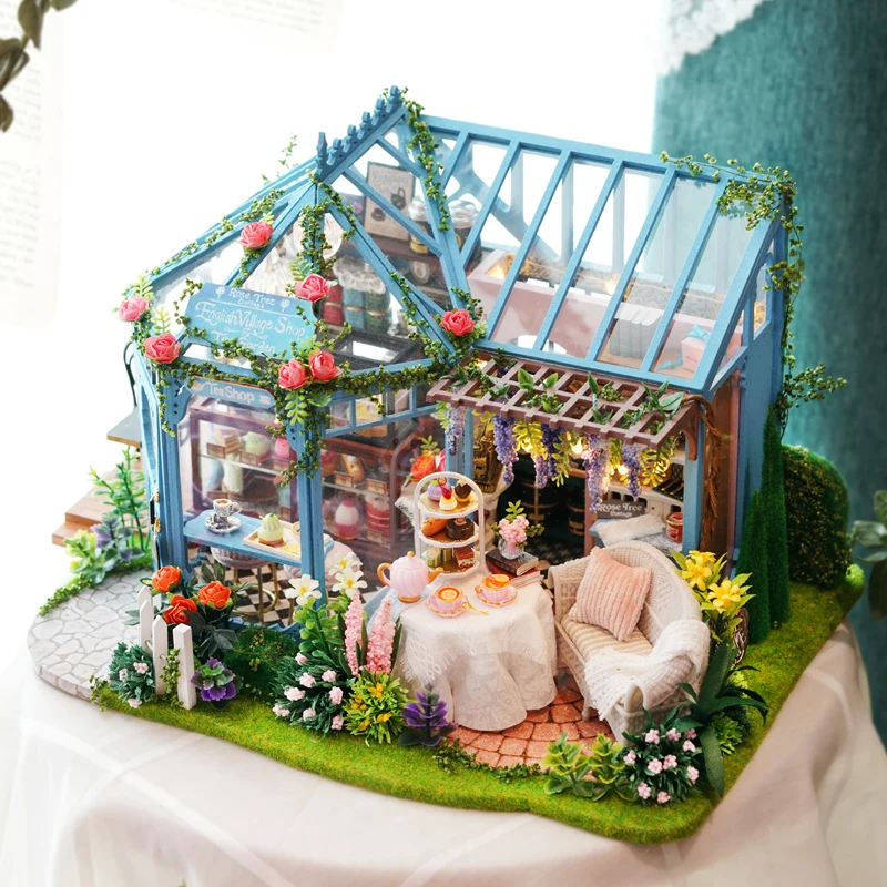 DIY Dollhouse Miniature Furniture 3D Doll House Kit Theater Box New Children Toy