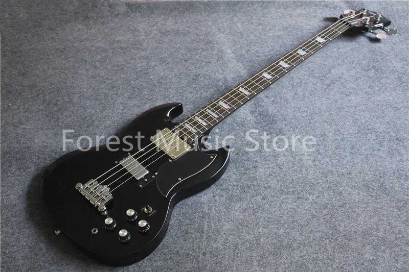 

Hot Sale Chrome Hardware 4 Strings Suneye SG Electric Guitar Pearl Inlay Rosewood Fretboard Free Shipping