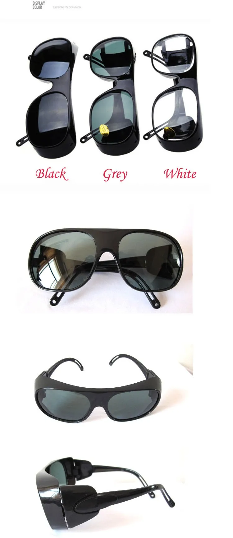Safety Goggles Plant-specific anti-impact glasses protective labor welding glasses wind mirror eyewear Optical glass lens 4 colors (4)