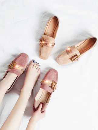 Primavera Mujer Guisantes Fu 2 Salvaje Zapatos Mujeres Versión Coreana 3 De 1 Casuales Lok La Las Solo Nuevos CtfqFn