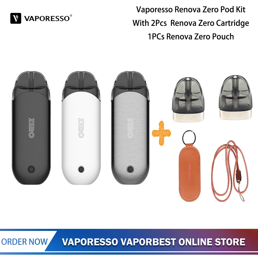 Оригинальная электронная сигарета Vaporesso Renova Zero 2 мл шт картриджа 1 Pouch 650 мАч