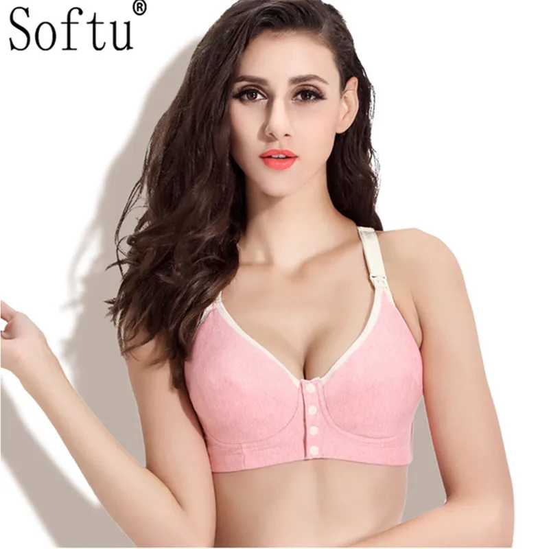 Softu Breast Feeding Cotton Maternity Bras Prevent Sagging for Women