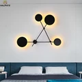 Nordic LED wand lampe wohnzimmer einfache beleuchtung decor wand lampen runde treppe gang schlafzimmer Nacht lampe Moderne leuchte|LED-Innenwandleuchten| -