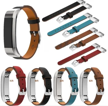

1pc Watchbands Luxury Double Genuine Leather Watch Band Strap Bracelet For Fit bit Alta Tracker Wrist Band Strap High Quality