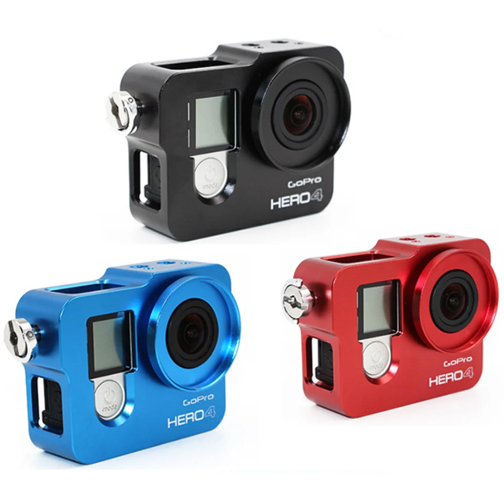 TUYU аксессуары GoPro HERO4 алюминиевый корпус с рамкой УФ-фильтр eken H8R H5S H6S H3R V8s УФ-объектив ca