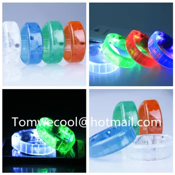 

Wholesale Prices New Design Flash Light LED Bracelet PVC Bangles More Colors Fluorescent Bracelets For Party Bar Concert